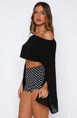 Desert Drifts Long Sleeve Top Black