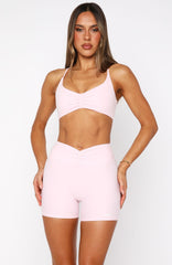 Radiate High Waisted Shorts Ballet Pink