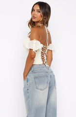 Love Is Free Bustier Off White