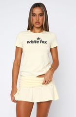 From The Archives Charli Relaxed Baby Tee Lemon