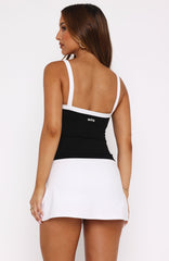 Now's The Time Active Active Tank Black/White