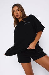 Offstage Back Graphic Oversized Tee Onyx