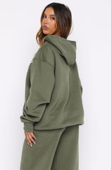 Ready To Go Oversized Hoodie Khaki