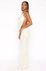 You're So Heartless Maxi Skirt Pearl