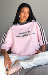 Deep Waters Oversized Tee Baby Pink