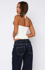 Take Care Bustier White