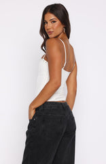 Too Rare To Care Top Off White