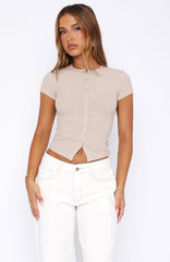 Mutual Feelings Ribbed Top Oat