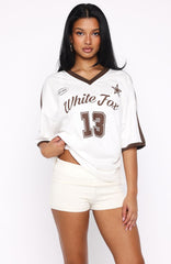 Life Goals Oversized Sports Tee White