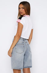 Bella Denim Shorts Light Blue