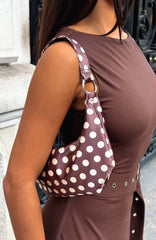 Aydin Shoulder Bag Chocolate Polka Dot