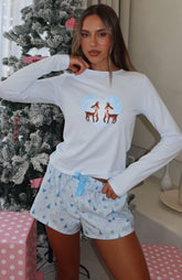 Baby It's Cold Outside Long Sleeve Pyjama Top Morning Frost