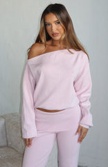 Can't Find The Words Knit Sweater Pink