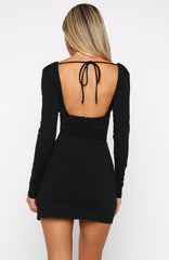 Diva Energy Long Sleeve Mini Dress Black