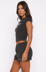 Forever Is Ours Baby Tee Charcoal