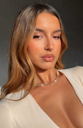 Gretel Tennis Necklace Gold