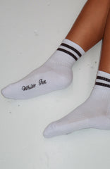 Grounded Socks White/Dark Chocolate