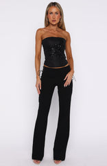 Hello Lover Pants Black