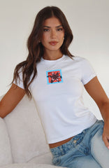 Impressionable Relaxed Baby Tee White