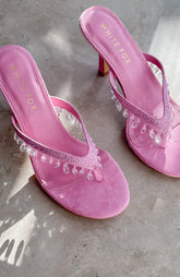 Jackie Mules Candy Pink