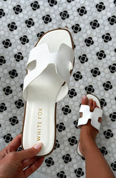 Kyra Sandals White Raffia