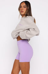 Love You Regardless Bike Shorts Lilac