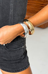 Marilyn Chunky Bangle Set Gold/Silver