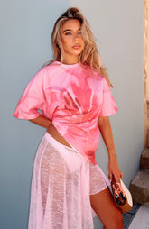 Most Loved Oversized Tee Pink