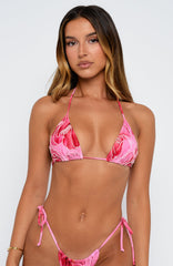Baia Coast Beaded Bikini Top Sugar Rose