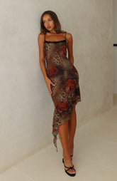 Should Know Better Midi Dress Exotic Rose