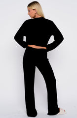 Slow Life Pyjama Pants Black