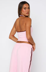 Star Of The Night Halter Top Pink