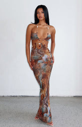 The Empress Maxi Dress Ophidian Feather