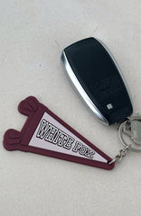 To The Beat Keychain Burgundy/Pink