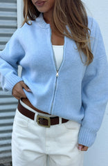 Unbreakable Bond Knit Jacket Baby Blue