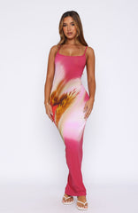 Feeling The Heat Maxi Dress Berry Blossom