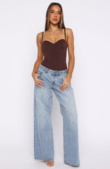Maeve Low Rise Wide Leg Jeans Light Blue
