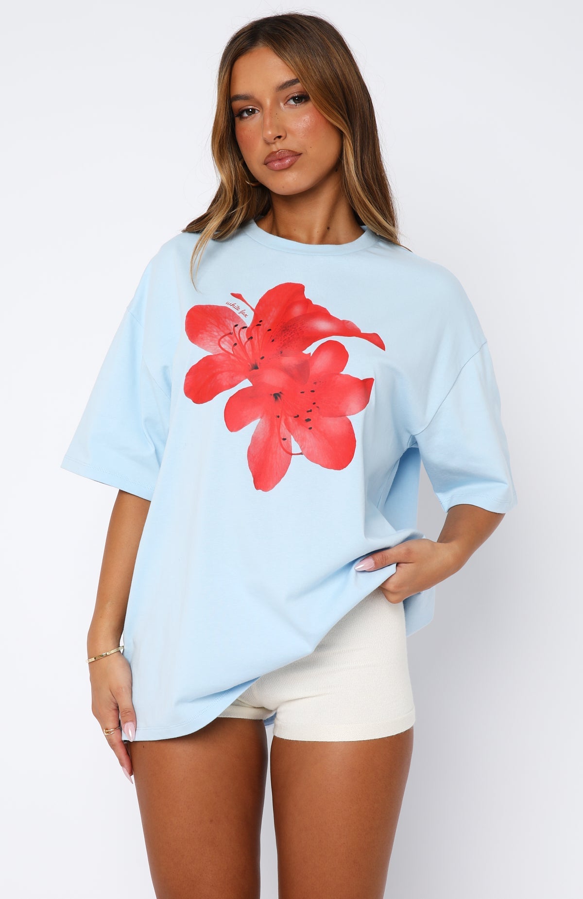 Power Of Possibility Oversized Tee Baby Blue