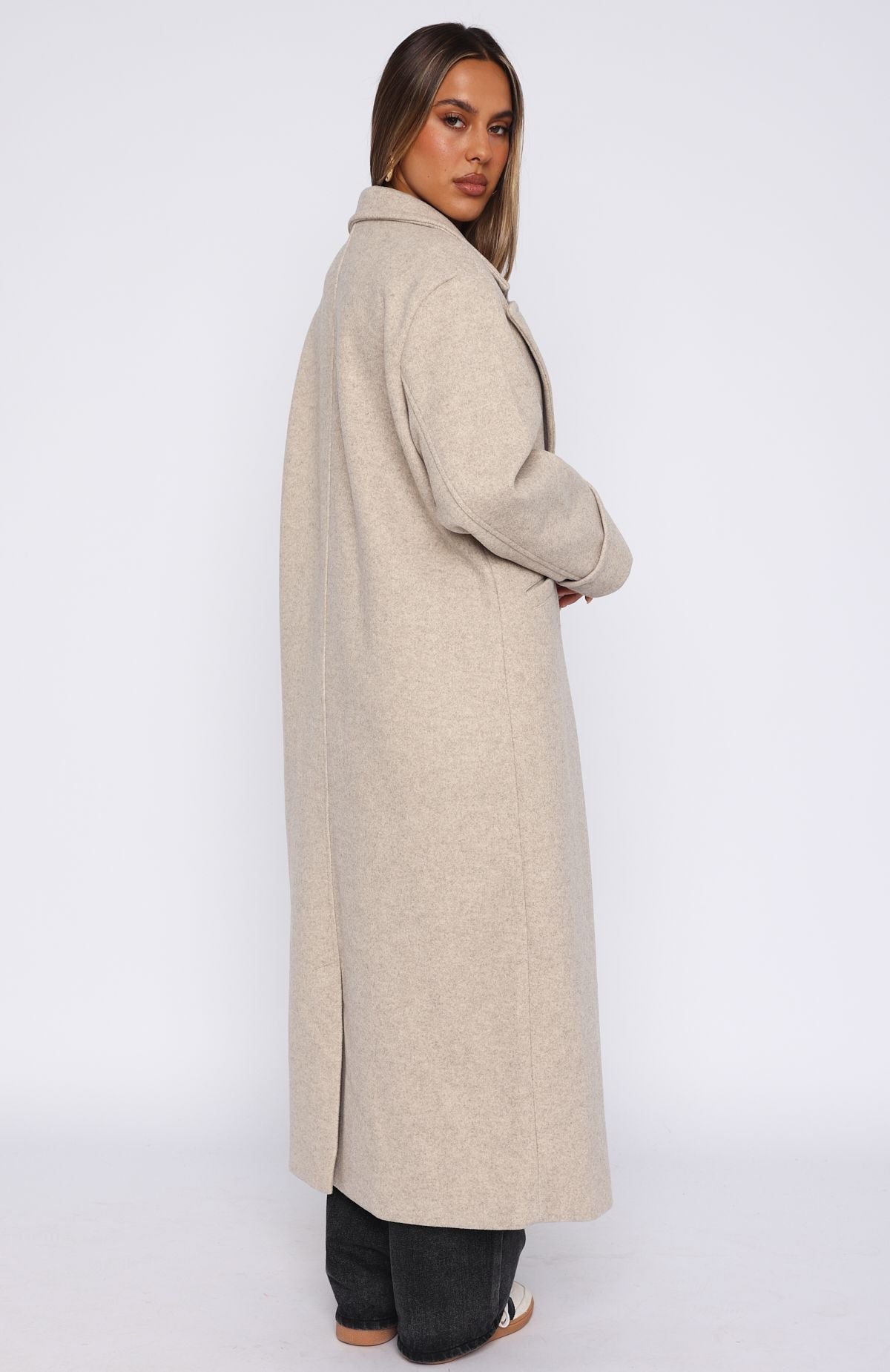 Winter Holiday Oversized Coat Oat