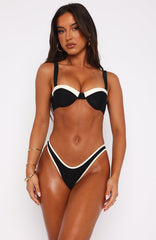 Vaucluse Bikini Top Black/White