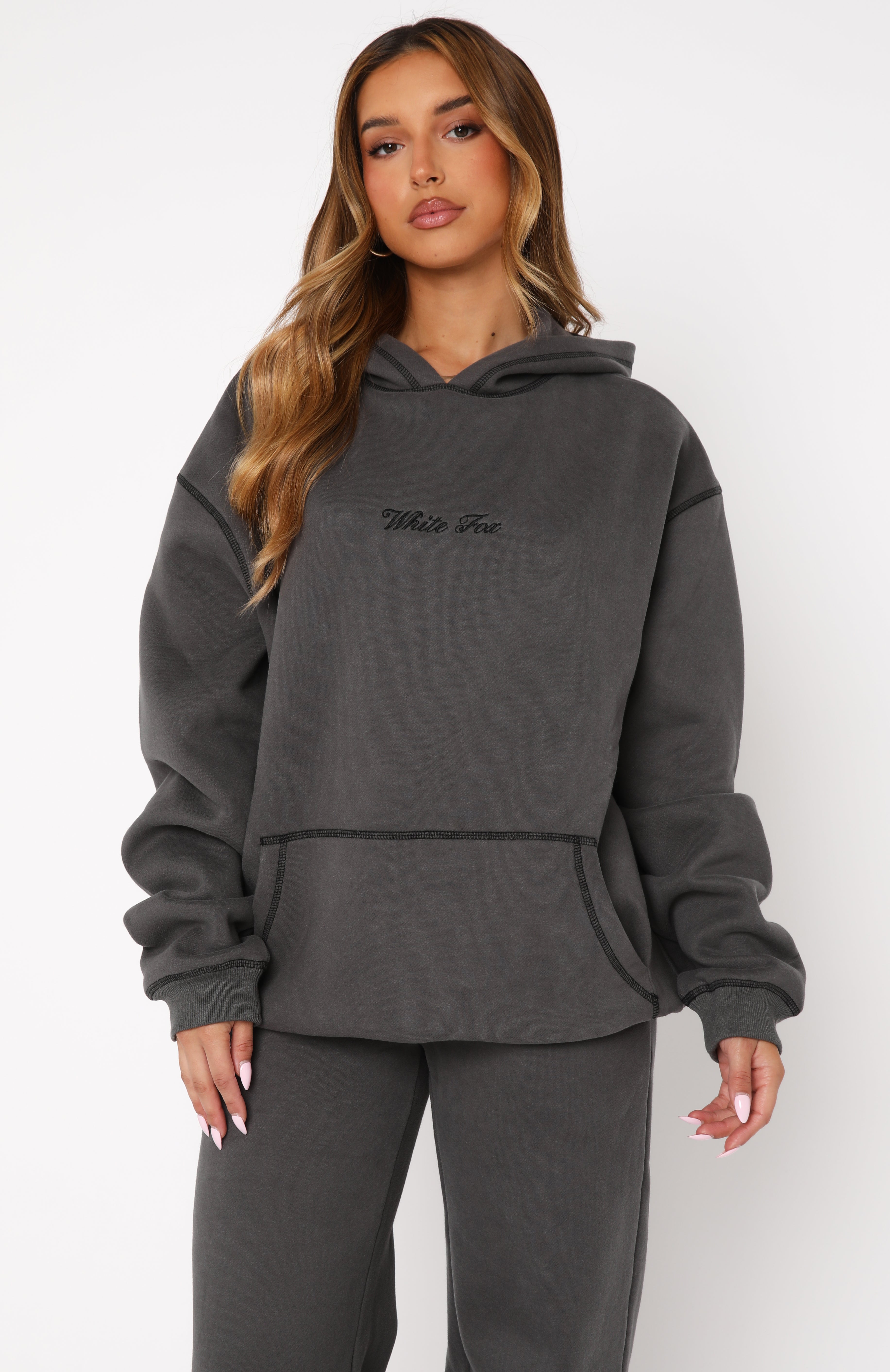 Instant Attraction Oversized Hoodie Charcoal