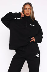 Offstage Zip Front Sweater Monochrome