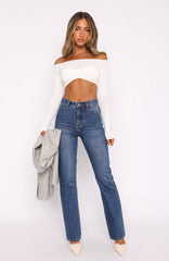 Millie High Rise Bootleg Jeans Dark Blue