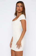 Lost In Time Mini Dress Off White