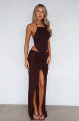 Everlasting Midi Skirt Chocolate