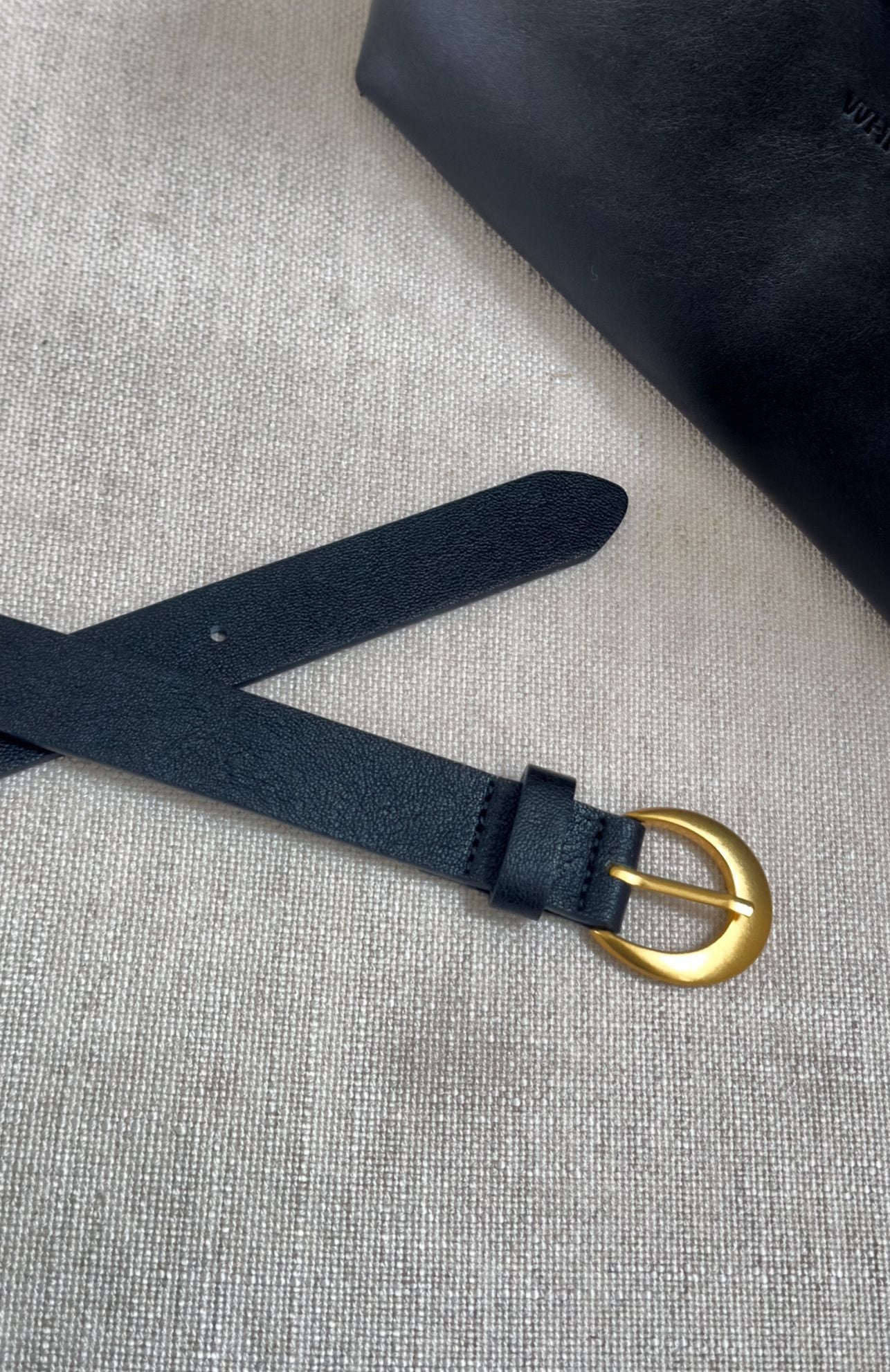 Titan Belt Black/Vintage Gold