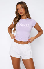 Leisure Series Baby Tee Lavender