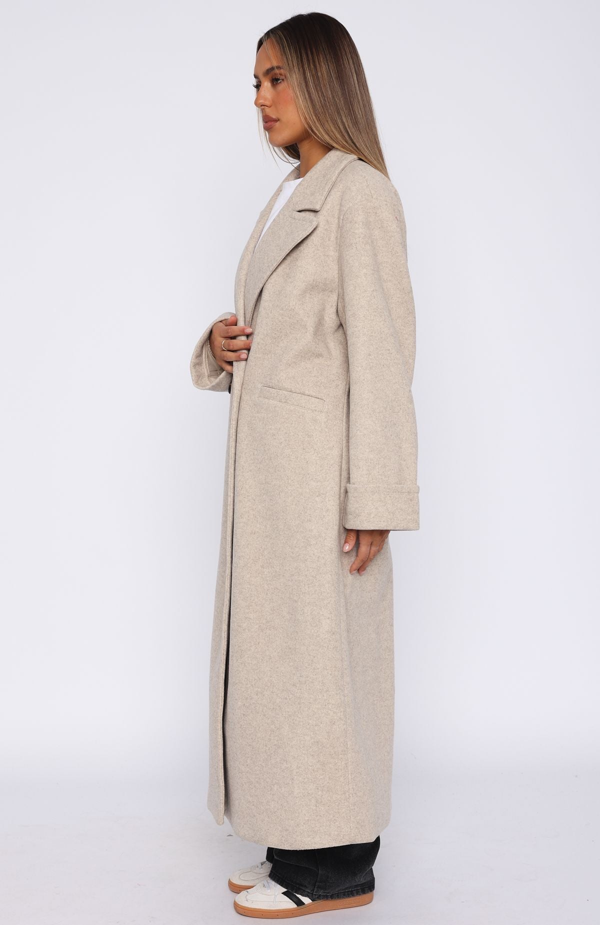 Winter Holiday Oversized Coat Oat