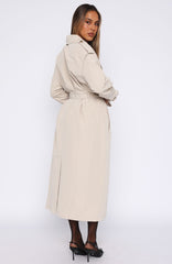 Working Overtime Trench Beige