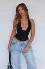 Again And Again Bustier Black